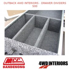 OUTBACK 4WD INTERIORS - DRAWER DIVIDERS 500